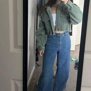 Forever 21 Cropped Corduroy Jacket